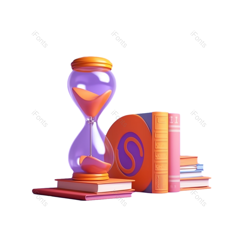 商品图片,卡通元素,插画PNG,沙漏免抠素材